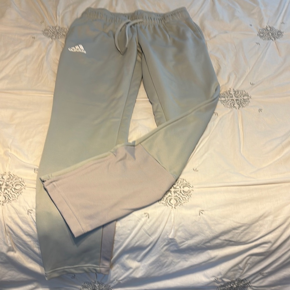 Adidas Womens Light Gray Joggers